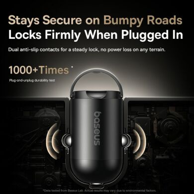 Автомобильное зарядное устройство Baseus PrimeTrip VP2 45W + кабель Type-C to Type-C (C02068) - Black