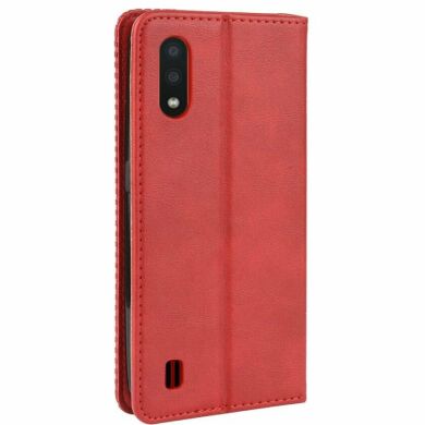 Чохол Deexe Retro Style для Samsung Galaxy A01 (A015) - Red