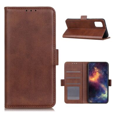 Чохол Deexe Retro Wallet для Samsung Galaxy M51 (M515) - Brown