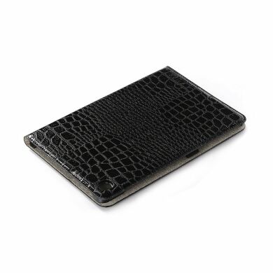 Чехол для Deexe Crocodile Style для Samsung Galaxy Tab S6 lite / S6 Lite (2022/2024) - Black