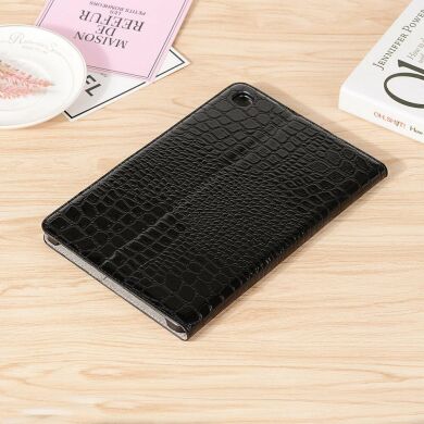 Чехол для Deexe Crocodile Style для Samsung Galaxy Tab S6 lite / S6 Lite (2022/2024) - Black