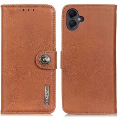 Чехол KHAZNEH Leather Wallet для Samsung Galaxy A06 (A065) - Brown