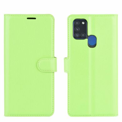 Чохол-книжка Deexe Book Type для Samsung Galaxy A21s (A217) - Green