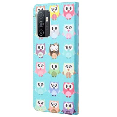 Чехол-книжка Deexe Color Wallet для Samsung Galaxy A53 - Cute Owls