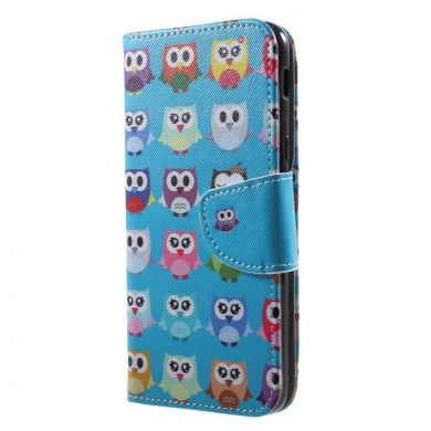 Чохол-книжка Deexe Color Wallet для Samsung Galaxy A6 2018 (A600) - Owls Pattern