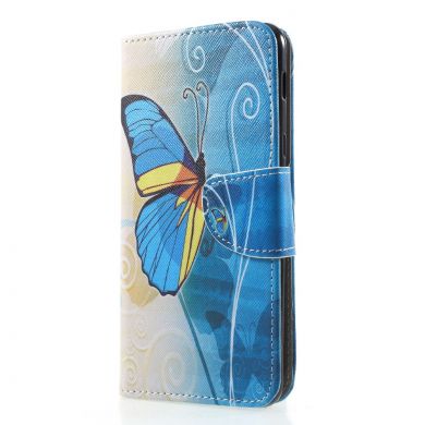 Чохол-книжка Deexe Color Wallet для Samsung Galaxy A6+ 2018 (A605) - Blue Butterfly