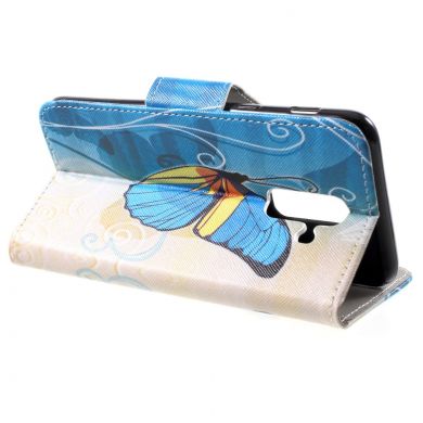 Чохол-книжка Deexe Color Wallet для Samsung Galaxy A6+ 2018 (A605) - Blue Butterfly