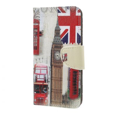 Чехол-книжка Deexe Color Wallet для Samsung Galaxy A7 2018 (A750) - London Element