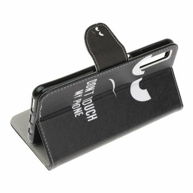Чохол-книжка Deexe Color Wallet для Samsung Galaxy A70 (A705) - Don`t Touch My Phone