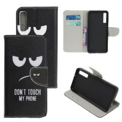 Чохол-книжка Deexe Color Wallet для Samsung Galaxy A70 (A705) - Don`t Touch My Phone