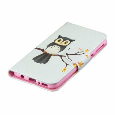 Чехол-книжка Deexe Color Wallet для Samsung Galaxy M20 (M205) - Owl on the Branch