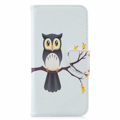 Чехол-книжка Deexe Color Wallet для Samsung Galaxy M20 (M205) - Owl on the Branch
