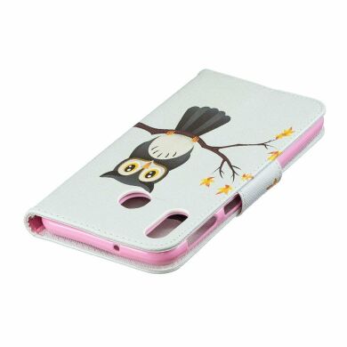Чехол-книжка Deexe Color Wallet для Samsung Galaxy M20 (M205) - Owl on the Branch