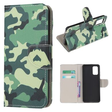 Чехол-книжка Deexe Color Wallet для Samsung Galaxy S20 FE (G780) - Camouflage