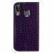 Чехол-книжка Deexe Glittery Crocodile для Samsung Galaxy A30 (A305) / A20 (A205) - Purple. Фото 5 из 12