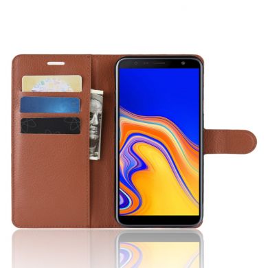 Чохол-книжка Deexe Wallet Style для Samsung Galaxy J4+ (J415), Brown