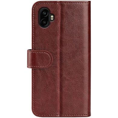 Чехол-книжка Deexe Wallet Style для Samsung Galaxy Xcover 7 (G556) - Brown