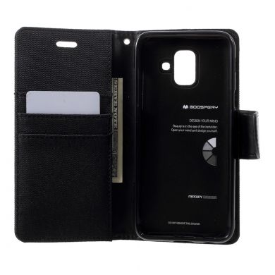 Чехол-книжка MERCURY Canvas Diary для Samsung Galaxy A6 2018 (A600) - Black