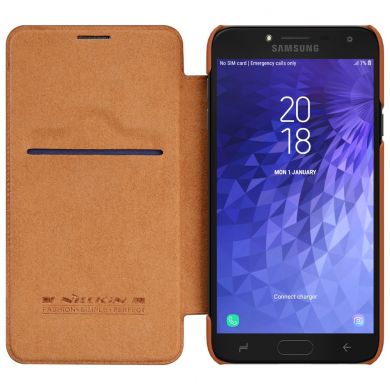 Чехол-книжка NILLKIN Qin Series для Samsung Galaxy J4 2018 (J400) - Brown