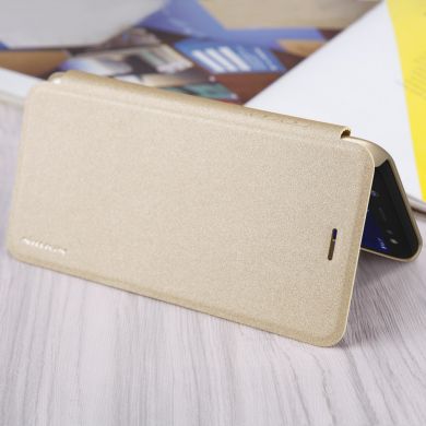 Чехол-книжка NILLKIN Sparkle Series для Samsung Galaxy A6 2018 (A600) - Gold