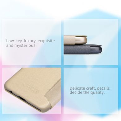 Чехол-книжка NILLKIN Sparkle Series для Samsung Galaxy A6 2018 (A600) - Gold
