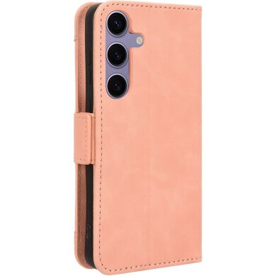 Чехол-книжка с кармашками Deexe Wallet Stand для Samsung Galaxy S26 FE - Pink