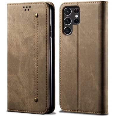 Чехол-книжка UniCase Jeans Wallet для Samsung Galaxy S25 Ultra (S938) - Khaki