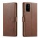 Чехол LC.IMEEKE Wallet Case для Samsung Galaxy S20 Plus (G985) - Coffee. Фото 1 из 9
