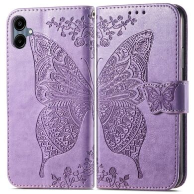 Чехол UniCase Butterfly Pattern для Samsung Galaxy A06 (A065) - Light Purple