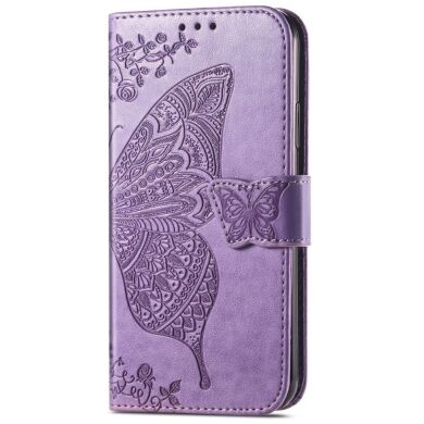 Чехол UniCase Butterfly Pattern для Samsung Galaxy A06 (A065) - Light Purple