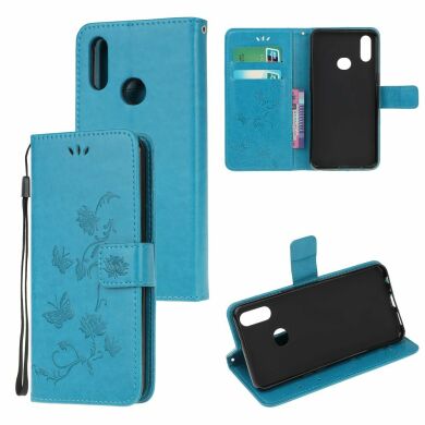 Чехол UniCase Butterfly Pattern для Samsung Galaxy A10s (A107) - Blue