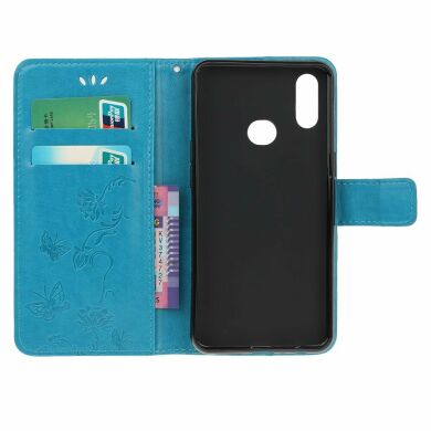 Чехол UniCase Butterfly Pattern для Samsung Galaxy A10s (A107) - Blue