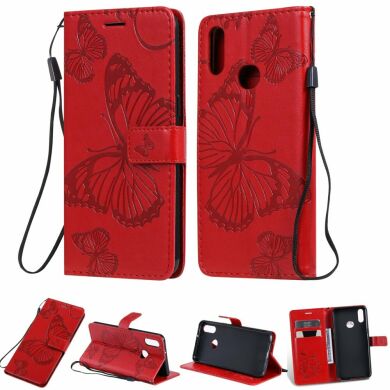 Чехол UniCase Butterfly Pattern для Samsung Galaxy A10s (A107) - Red