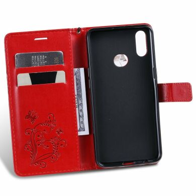 Чехол UniCase Butterfly Pattern для Samsung Galaxy A10s (A107) - Red