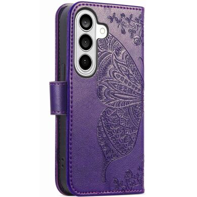 Чохол UniCase Butterfly Pattern для Samsung Galaxy A37 (A376) - Dark Purple