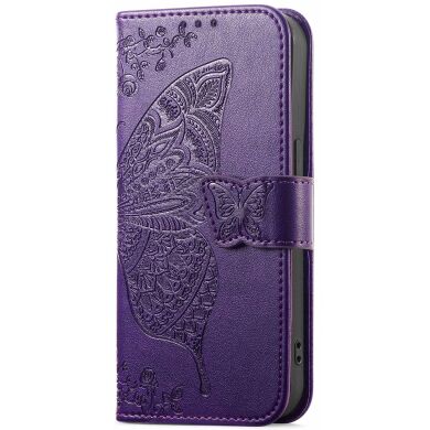 Чохол UniCase Butterfly Pattern для Samsung Galaxy A37 (A376) - Dark Purple