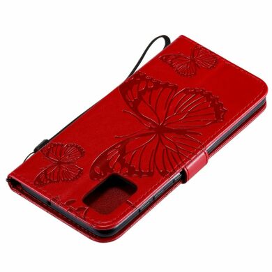 Чехол UniCase Butterfly Pattern для Samsung Galaxy A51 (А515) - Red