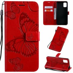 Чохол UniCase Butterfly Pattern для Samsung Galaxy A51 (А515) - Red