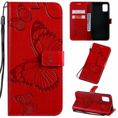 Чехол UniCase Butterfly Pattern для Samsung Galaxy A51 (А515) - Red