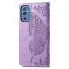 Чохол UniCase Butterfly Pattern для Samsung Galaxy M52 (M526) - Light Purple