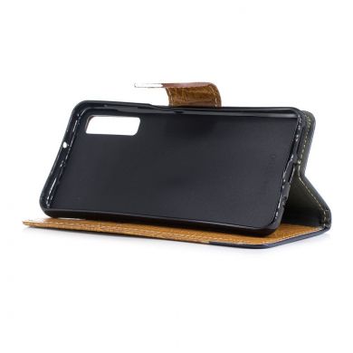 Чехол UniCase Croco Wallet для Samsung Galaxy A7 2018 (A750) - Brown