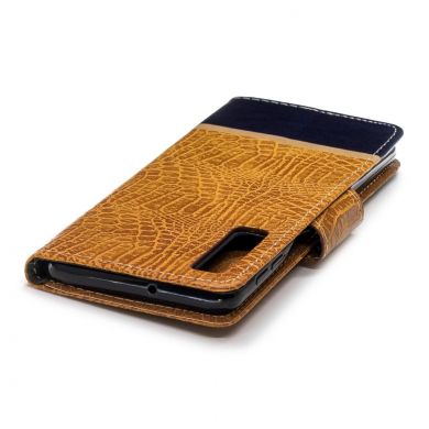 Чехол UniCase Croco Wallet для Samsung Galaxy A7 2018 (A750) - Brown