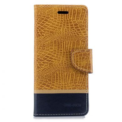 Чехол UniCase Croco Wallet для Samsung Galaxy A7 2018 (A750) - Brown
