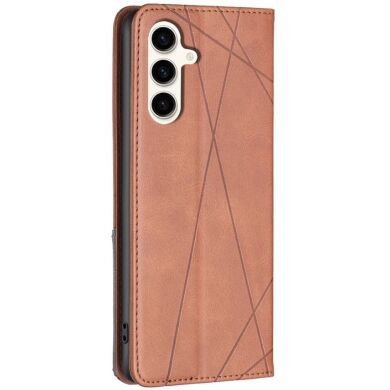 Чехол UniCase Geometric Pattern для Samsung Galaxy S24 FE (S721) - Brown