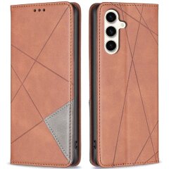 Чехол UniCase Geometric Pattern для Samsung Galaxy S24 FE (S721) - Brown