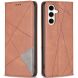 Чехол UniCase Geometric Pattern для Samsung Galaxy S24 FE (S721) - Brown. Фото 1 из 8