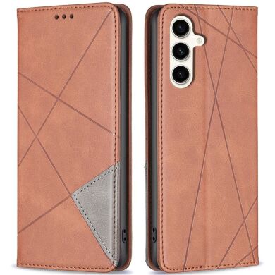 Чехол UniCase Geometric Pattern для Samsung Galaxy S24 FE (S721) - Brown