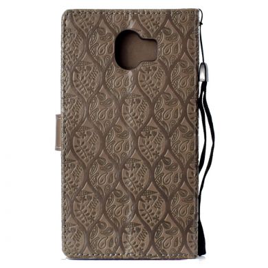 Чохол UniCase Leaf Wallet для Samsung Galaxy J4 2018 (J400), Grey