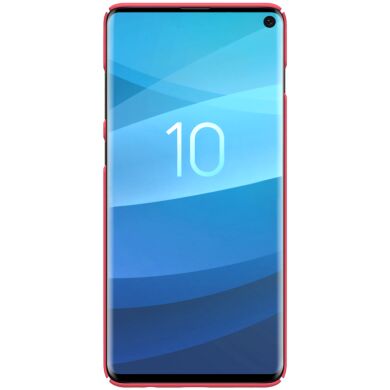Пластиковий чохол NILLKIN Frosted Shield для Samsung Galaxy S10, Red