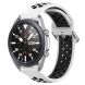 Ремешок Deexe Dual Color для Samsung Galaxy Watch 3 (41mm) - White / Black. Фото 3 из 5